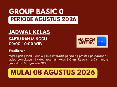 lp basic 0 agustus Kelas Group Basic Nol
