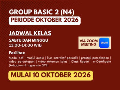 lp basic 2 Oktober Kelas Group Basic 2 (N4)